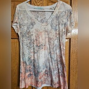 Maurice studded see through shirt